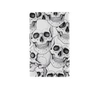 Skull Black White Outlet Blank Cover Plate, 4.50 x 2.76 Inches, PC Outlet Wall Plate for Unused Switches