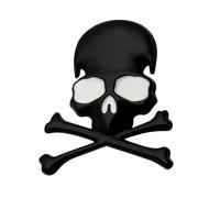 Skull & Bone Metal Car Stickers Skull & Crossbones Decals Personalize Your Vehicle with Unique Styles for Motorbike Cool Skeleton Designs