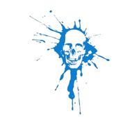 Skull Bones Death Spot Scary Monster Wall Decals 51x66.4cm Do not Damage The Wall Surface Blue