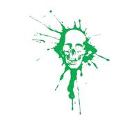 Skull Bones Death Spot Scary Monster Wall Decals 68x88.5cm Multi Color Selection Green