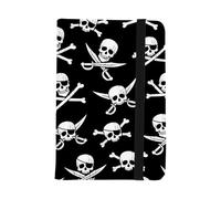 Skull Bones Passport Cover, Pu Leather Leather Passport Holder, Gifts for People That Travel, Holiday Essentials, Holiday Ducument Holder for Passports Tickets Money Boarding Passes, ID Card Cover