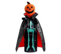 Skull Bottle Cover - Halloween Wine Accessory Bag, Pumpkin 12-Inch Spooky Decor | Festive Drink Protection Wrap Display Table Celebration, Ornament Piece Autumn Party Beverage Showcase Accent