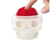 Skull Brain Keyboard Clicker - 3D Keyboard Fidget Toy for Kids & Adults, Finger Keycap Clicker, Calm-Down Companion, ABS Material, 4.3x3.8x5.1cm, Novelty Gift for Travel, School & Office Use