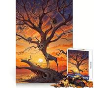Skull Branch Root Animals Jigsaw Puzzle 1000 Piece for Teenagers Recall Upgrade Relax Mind Clear Cut Fine Art Piece 50x75cm