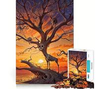 Skull Branch Root Animals Jigsaw Puzzles for Teenagers 1000 Mind Exercise Toy Home Activity Precision Cut Wall Art Decor 38x26cm