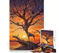 Skull Branch Root Animals Jigsaw Puzzles for Teenagers 1000 Mind Exercise Toy Home Activity Precision Cut Wall Art Decor 38x26cm