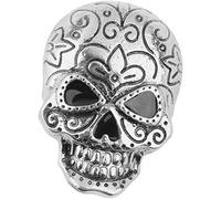 Skull Brooch Pin Halloween Skull Brooch Halloween Party Favor Decoration Antique Silver All Saints Day Decor