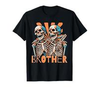 Skull Brother Scary Art - Bone Skeleton T-Shirt