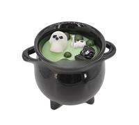 Skull Candle - Halloween Candle - 12cm Ceramic Soy Wax Pc Aromatherapy Cand.le with Bubble Pot Design for Halloween Kitchen Table Outdoor Relaxing Decoration and Festive Atmosphere