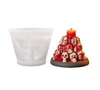 Skull Candle Mould for Resin - Candle Molds Mountain Skull Aromatherapy - Party Decoration and Halloween Table Centerpiece for Home Apartment Balcony Bedroom
