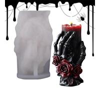Skull Candle Mould, Skull Shaped Scented Candle Mould | Halloween Decor Party Supplies for Adults Women Men Family Friends Teens
