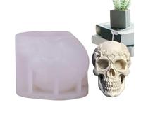 Skull Candle Mould - Skull Silicone Molds | Epoxy Silicone Resin Casting Mold | Handcrafted Candle Molds for Making Plaster Ornaments, Skeleton Decor, Casting Art