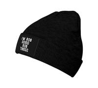 Skull Cap I'm Rob Doing Rob Things Cap Thermal Knitted Skull Cap Cute Knit Beanie Hat for Ski Hiking Sports