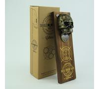 Skull Caps Magnetic Wall Mounted Bottle Opener/Collector Wood Cast Metal