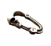 Skull Carabiner Key Ring - 3.54x1.97x0.39 Inch Key Clip Meallic Alloy, Resistant Design, Compact Easy Carry, Gothic Stil | Organizer pe
