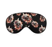 Skull Cards Deadly Game Fashion Sleep Eye Mask Soft Covers for Sleeping with Adjustable Strap