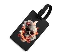 Skull Cards Deadly Game Travel Luggage Tags for Suitcases Handbag Fashion Suitcase Labels