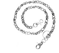 Skull Chain for Pants and Wallets, Men and Women Jean Belt Accessory, Punk Halloween Costumes, Goth Hip Pop Rock Jewelry, Metal Link Trousers Accessory, Gothic Aesthetic, 1 Pc