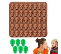 Skull Chocolate Mold | Silicone Reusable Non-Stick DIY | Silicone Craft Molds | for Chocolate Jelly Candy Cookie Home Bakery Gathering Party