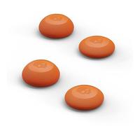 Skull & Co. Convex Thumb Grip Caps Joystick Cap Analog Stick Cap Thumbstick Grip Cover for Nintendo Switch Pro Controller & PS5 / PS4 / Slim/Pro Controller - Candy Orange, 2 Pairs (4pcs)