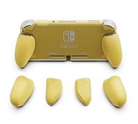 Skull & Co. GripCase Lite: A Comfortable Protective Case with Replaceable Grips [to fit All Hands Sizes] for Nintendo Switch Lite [No Carrying Case] - Yellow