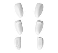 Skull & Co. Interchangeable Grip Set for NeoGrip, JoyGrip and GripCase Crystal: Snap/Trigger/Plus Grips [3 Pairs] for Nintendo Switch OLED and Regular Model - OLED White
