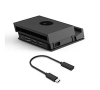 Skull & Co. Jumpgate PRO Portable Dock with Detachable USB Hub HDMI TV Adapter for Switch OLED, Smartphone and MacBook - Black (with Extension Cable)