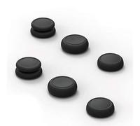 Skull & Co. Skin, CQC and FPS Thumb Grip Set Joystick Cap Analog Stick Cap for Nintendo Switch and Switch OLED Joy-Con Controller - Black, 3 Pairs(6pcs)