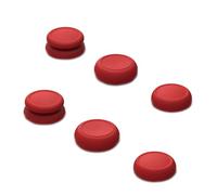 Skull & Co. Skin, CQC and FPS Thumb Grip Set Joystick Cap Analog Stick Cap for Nintendo Switch and Switch OLED Joy-Con Controller - Mario Red, 3 Pairs(6pcs)