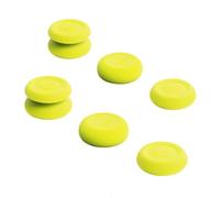 Skull & Co. Skin, CQC and FPS Thumb Grip Set Joystick Cap Analog Stick Cap for Nintendo Switch Pro Controller & PS5 / PS4 / Slim/Pro Controller - Neon Yellow, 3Pairs(6pcs)
