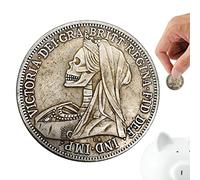 Skull Coin, 1900 Skull Collecting Coin, Decision Maker Coin, Silver Plated Brass Lucky Coin With Horse Pattern