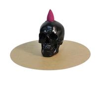 Skull Cone Incense Burner, Skull Incense Holder | Halloween Hand Rest Aromatherapy Ornament | Resin Skull Decor Incense Holder, Halloween Skull Figurine for Halloween Home Decor