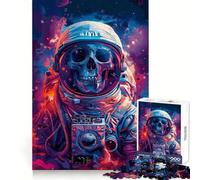 Skull Cosmic Space 1000 Piece Jigsaw Puzzles for Adults Memory Boost Family Joy Pattern Assembly Santa Wish Pick 38x26cm