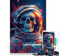 Skull Cosmic Space Jigsaw Puzzles 1000 Pieces for Teenagers Smart Toy Home Pastime Accurate Cut Thoughtful Gift 50x75cm