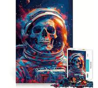 Skull Cosmic Space Jigsaw Puzzles for Teenagers 1000 Piece Smart Toy Leisure Time Accurate Cut Seasonal Gift 38x52cm