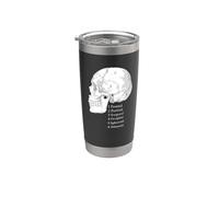 Skull Cranium Bone Anatomy Stainless Steel Insulated Tumbler
