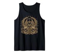 Skull Cross Wings Goth Alt Grunge Halloween Gothic Emo Y2K Tank Top