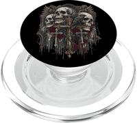 Skull Cross Y2K Goth Alt Grunge Gothic Emo Raven Roses PopSockets PopGrip for MagSafe