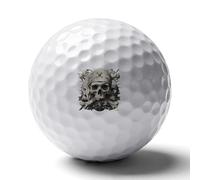 Skull Crossbones Pirates Custom Golf Ball Soft Practice Golf Balls Performance Distance And Speed for Indoor Outdoor