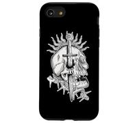 Skull Dagger Flames Crown of Thorns Tattoo Flash Case for iPhone SE (2020) / 7/8