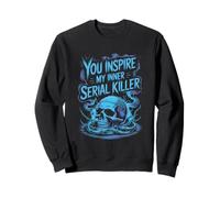 Skull Dark Humor Tees for Men and Women Serial Killer Sweatshirt