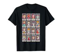 Skull Day Of The Dead Cool Tarot cards Dia De Los Muertos T-Shirt