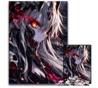 Skull Death Anime Girl Jigsaw Puzzles for Adults 1000Wooden Jigsaw Puzzles for Home Decor Brain Training 1000 PCS(38x26cm)