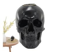 Skull Decor Incense Stick Holder - Resin Indoor Display Size | Backflow Incense Burner Halloween Desktop Ornament Novel Reflux Design Giftable Accent | For Home Decor Meditation Ambience