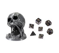 Skull Dice Tower - Dice Rolling Tower | Printed Skull Dices Towers | 3D Skeleton Decoration Pillar, Easy To Use Cube Roll Cubes For Bedroom, Hallway