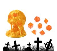 Skull Dice Tower | Printed Dice Tower | Halloween Dice Rolling Tower with D20 Dice | Polyhedral D and D Dice Tray Tower Board Games Accessories for Tabletop Roleplaying Games