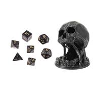 Skull Dice Tower | Printed Dice Tower | Halloween Dice Rolling Tower with D20 Dice | Polyhedral D and D Dice Tray Tower Board Games Accessories for Tabletop Roleplaying Games