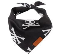 Skull Dog Bandanas Holiday Triangular Scarf Costume Scarf Dog Cats Scarfs Neck Decorations For Cats Bandanas Bulk