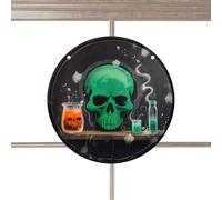Skull Door Sign 2D Acrylic Halloween Front Door Decoration
