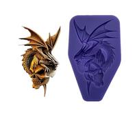 Skull Dragon Mold, Dragon Chocolate Mold Kitchen Baking Resin Decorating Moulds Gummy Sugarcraft Chocolate Candy Cupcake Mold